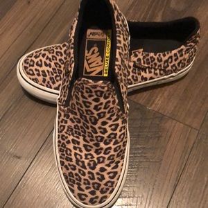 Womens slip on leopard vans